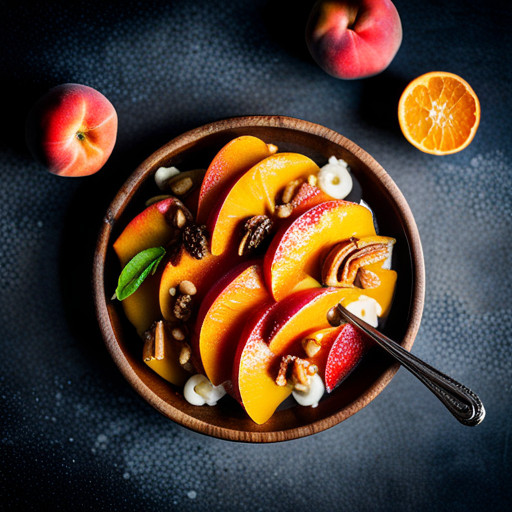 Delicious Peach and walnut dish 93158